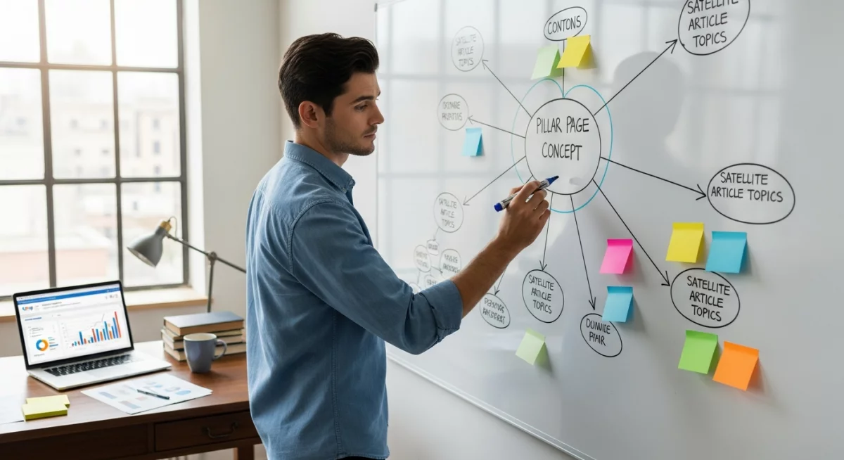 Comment créer un cluster de contenus SEO : guide complet 2026 Photos par Gemini