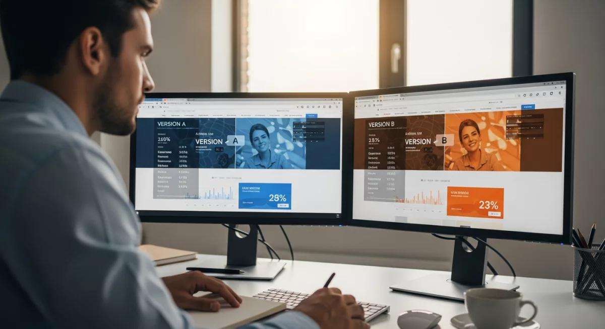 Comment faire un A/B test : guide étape par étape pour optimiser vos conversions Photos par Gemini