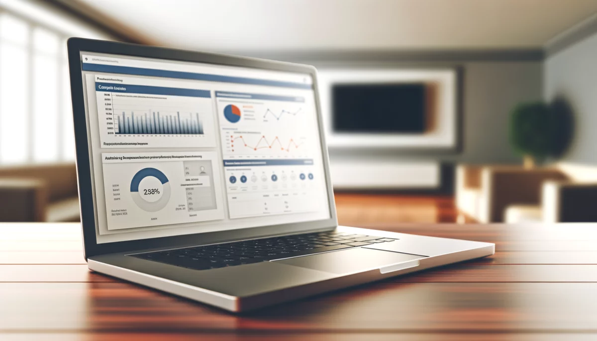 Tableau de bord Analytics affichant les performances détaillées des campagnes Meta Ads